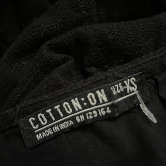 Black summer cotton on dress - Picture 7 of 7